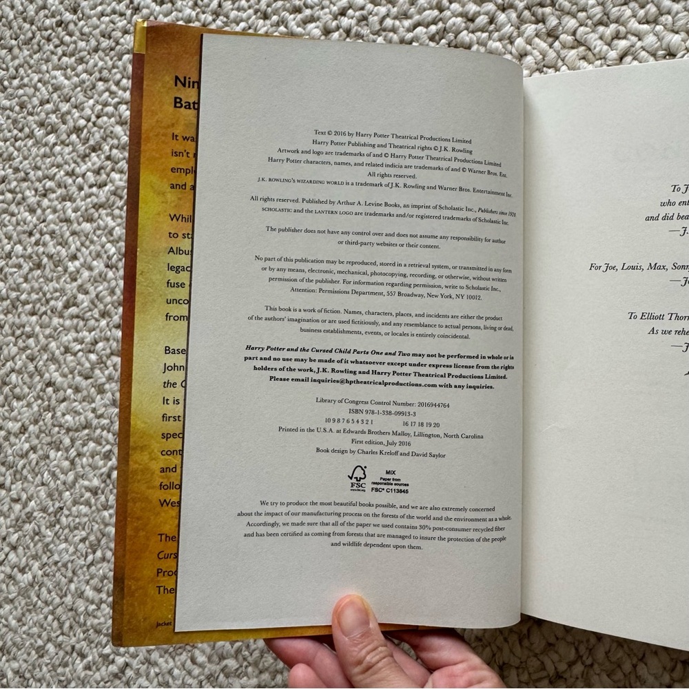 Harry Potter + Fantastic Beasts JK Rowling Screenplay 3 Book Bundle 1st Editions - Picture 6 of 11